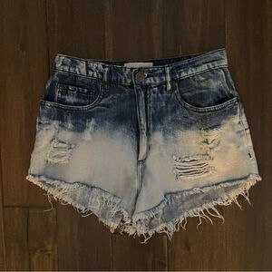 Garage Distressed Ombre Denim Jean Short Shorts Jr. 3